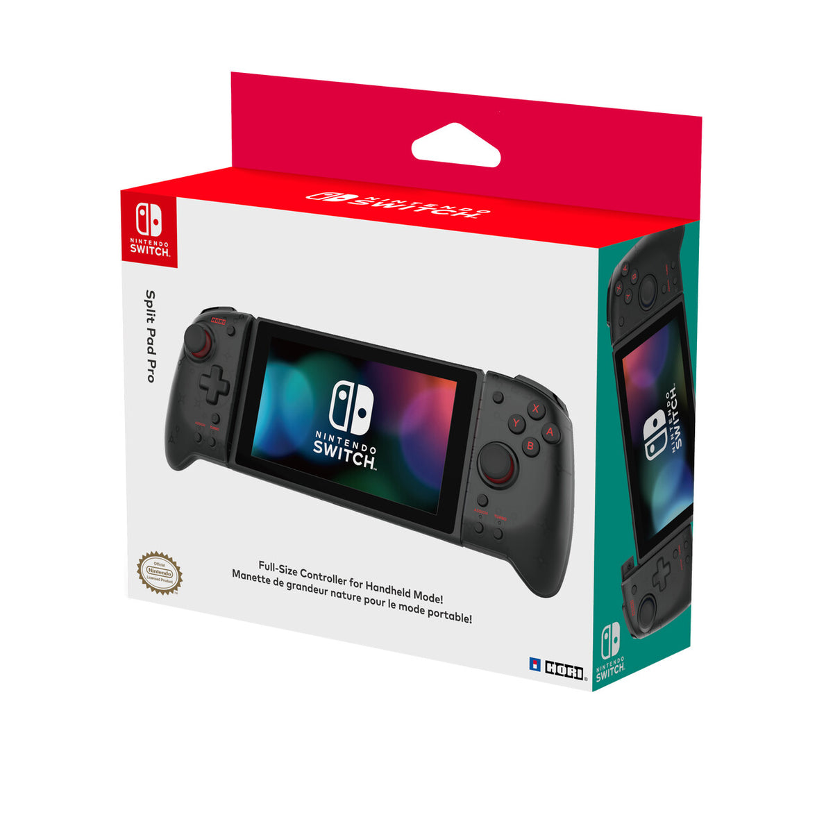 Hori Split Pad Pro -  Game Controllers for Nintendo Switch - Transparent Black Edition