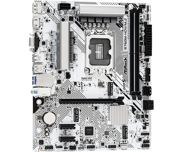 Asrock B760M-HDV/M.2 micro ATX motherboard - Intel B760 LGA 1700 