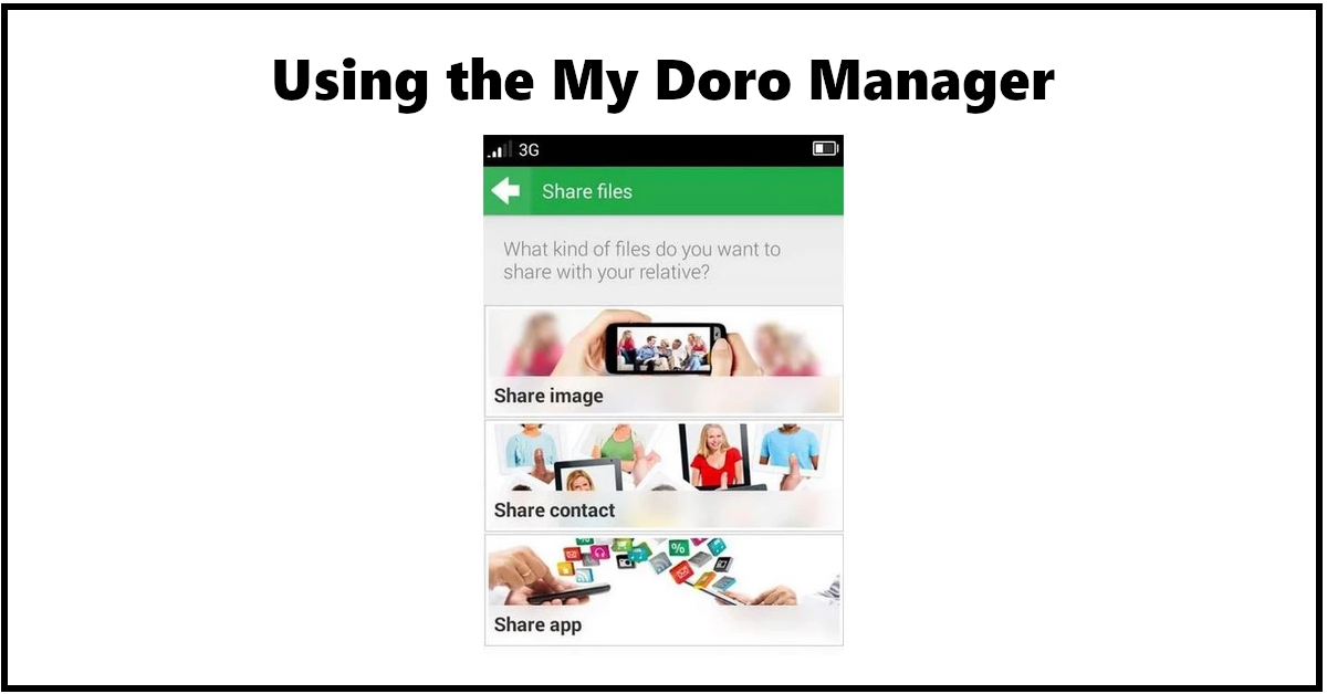 Using the My Doro Manager