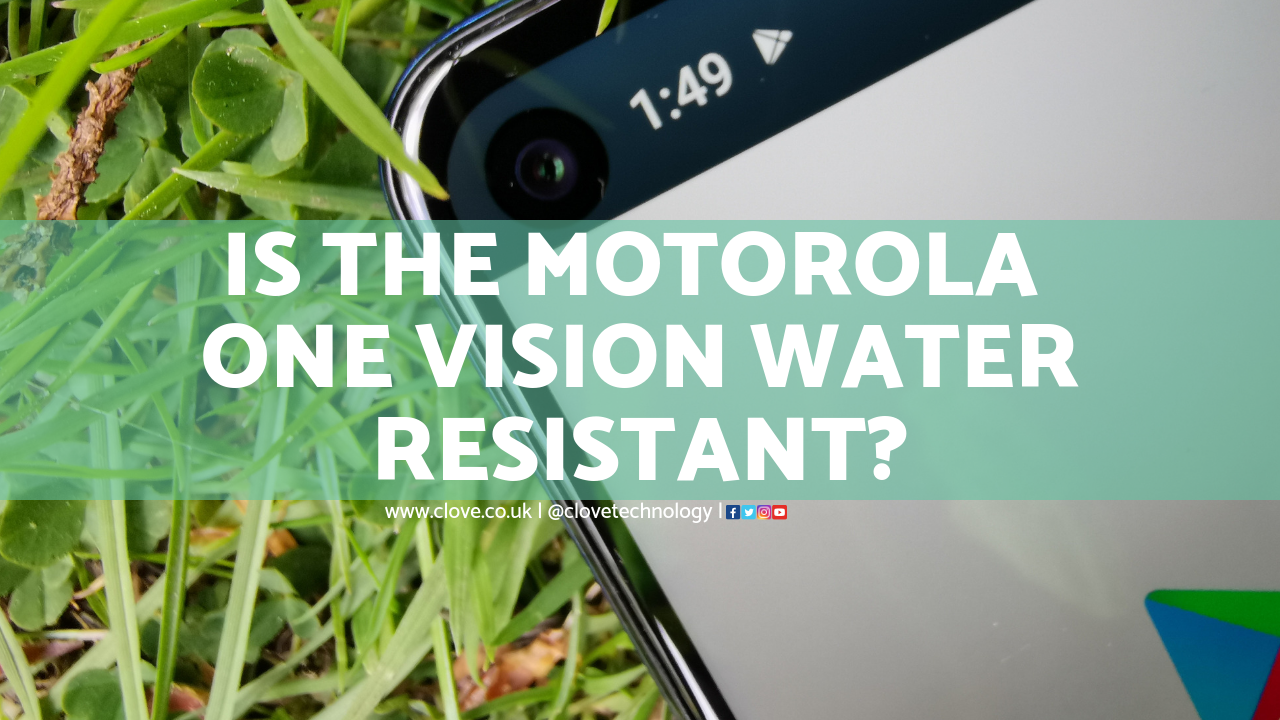 Is the Motorola One Vision Water Resistant?
