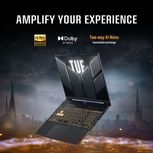 ASUS TUF Gaming Laptop - 40.6 cm (16&quot;) - Intel® Core™ i7-13620H - 16 GB DDR5-SDRAM - 512 GB SSD - NVIDIA GeForce RTX 4050 - Wi-Fi 6 - Windows 11 Home - Black/ Grey
