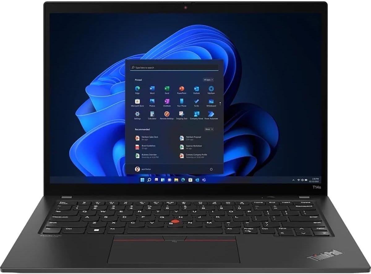A2C Lenovo ThinkPad T14s Gen 1 Intel� Core™ i7 i7-10510U Laptop 35.6 cm (14") Full HD 16 GB DDR4-SDRAM 256 GB SSD Wi-Fi 5 (802.11ac) Windows 11 Pro UK English Black