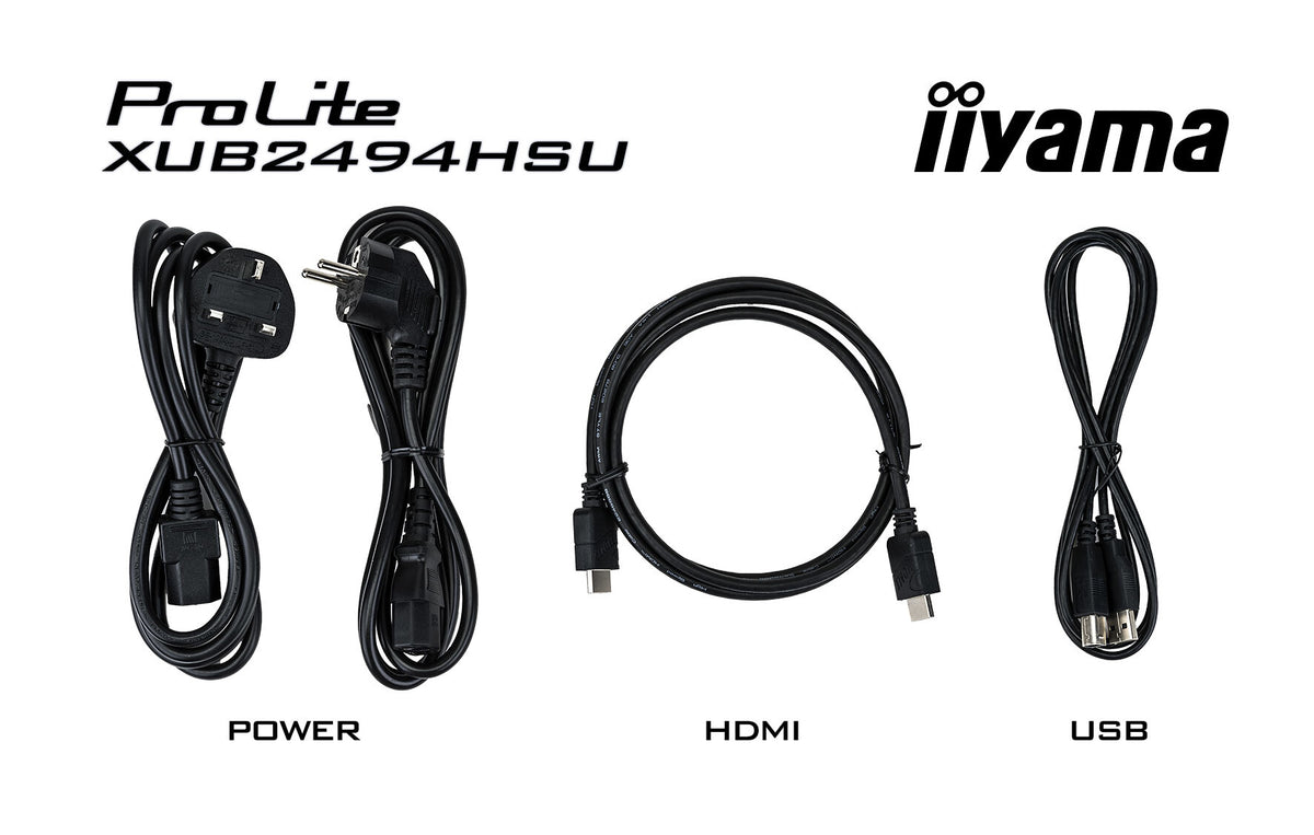 iiyama ProLite XUB2494HSU-B6 - 60.5 cm (23.8") - 1920 x 1080 pixels FHD LED Monitor