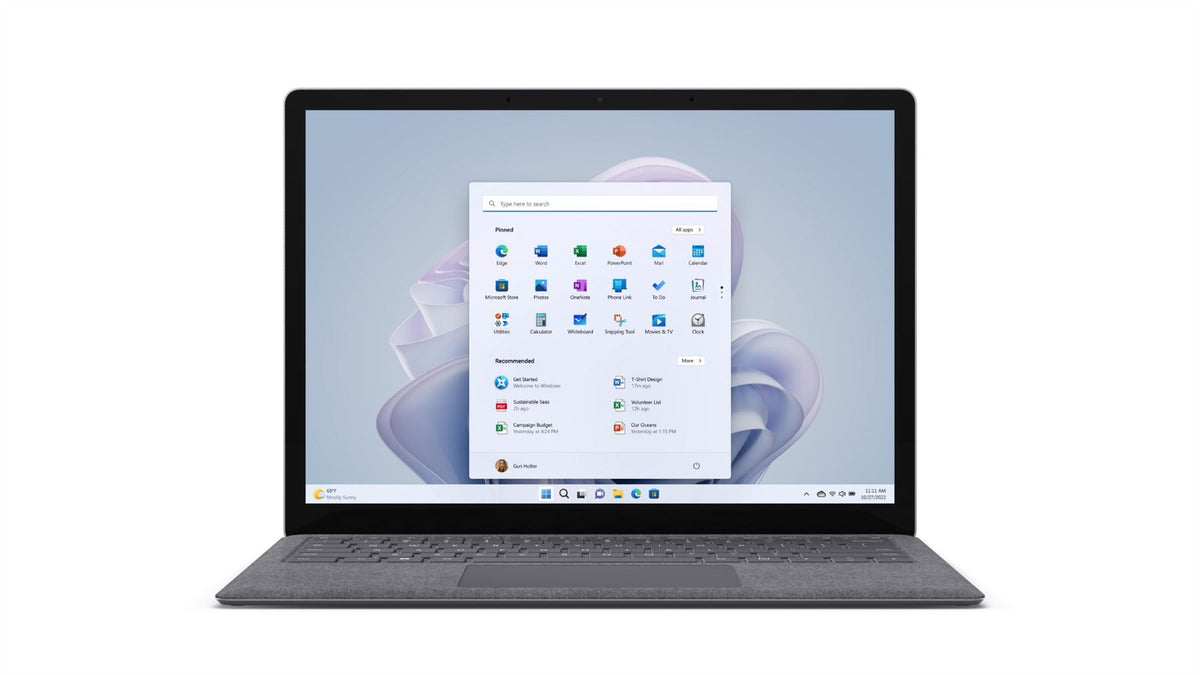 Microsoft Surface Laptop 5 34.3 cm (13.5") Touchscreen Intel® Core™ i5 i5-1245U 16 GB LPDDR5x-SDRAM 512 GB SSD Wi-Fi 6 (802.11ax) Windows 10 Pro Platinum