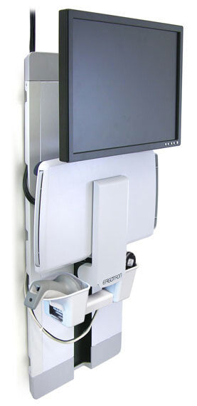 Ergotron StyleView Vertical Lift, Patient Room 61 cm (24") White Wall