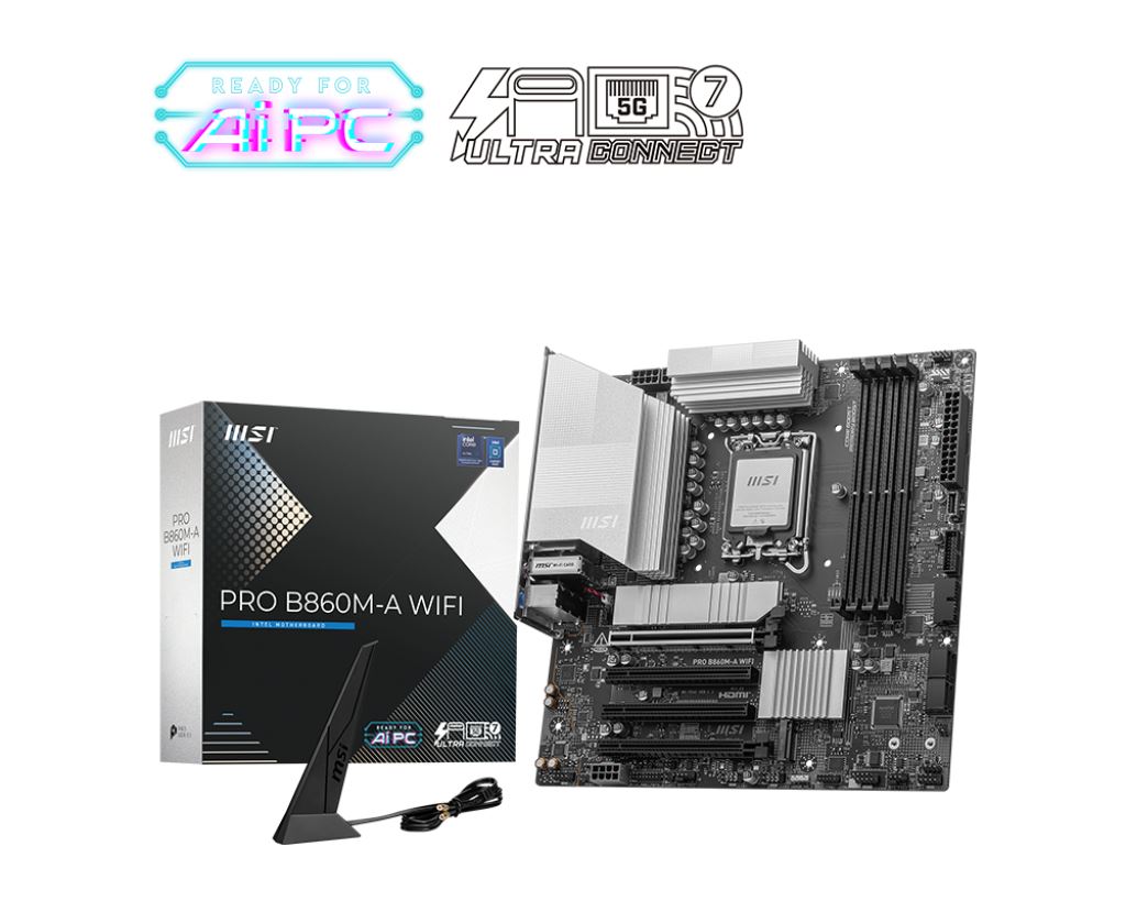 MSI PRO B860M-A WIFI micro ATX motherboard - Intel B860 LGA 1851