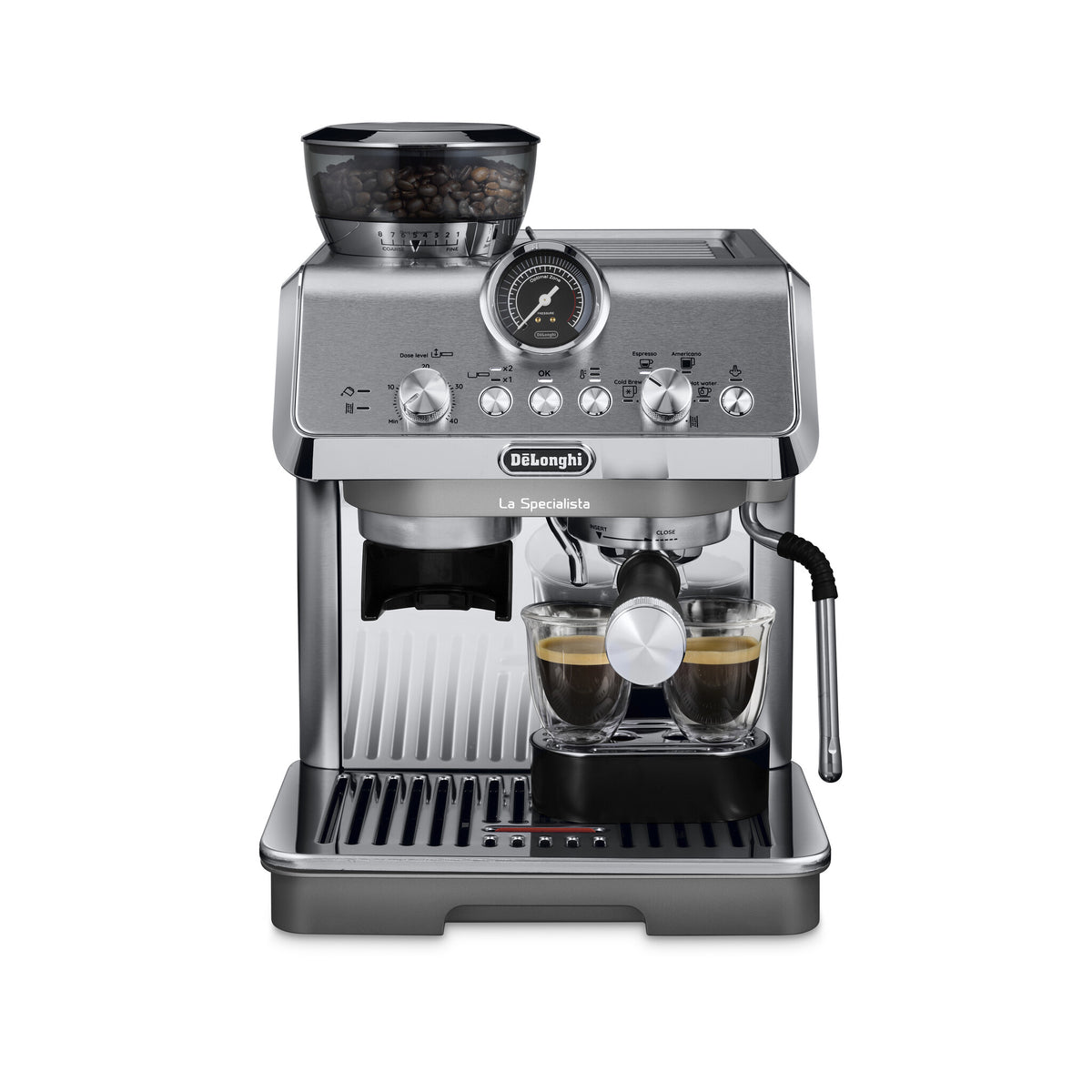 De’Longhi La Specialista Arte Evo - Manual Coffee Machine in Silver