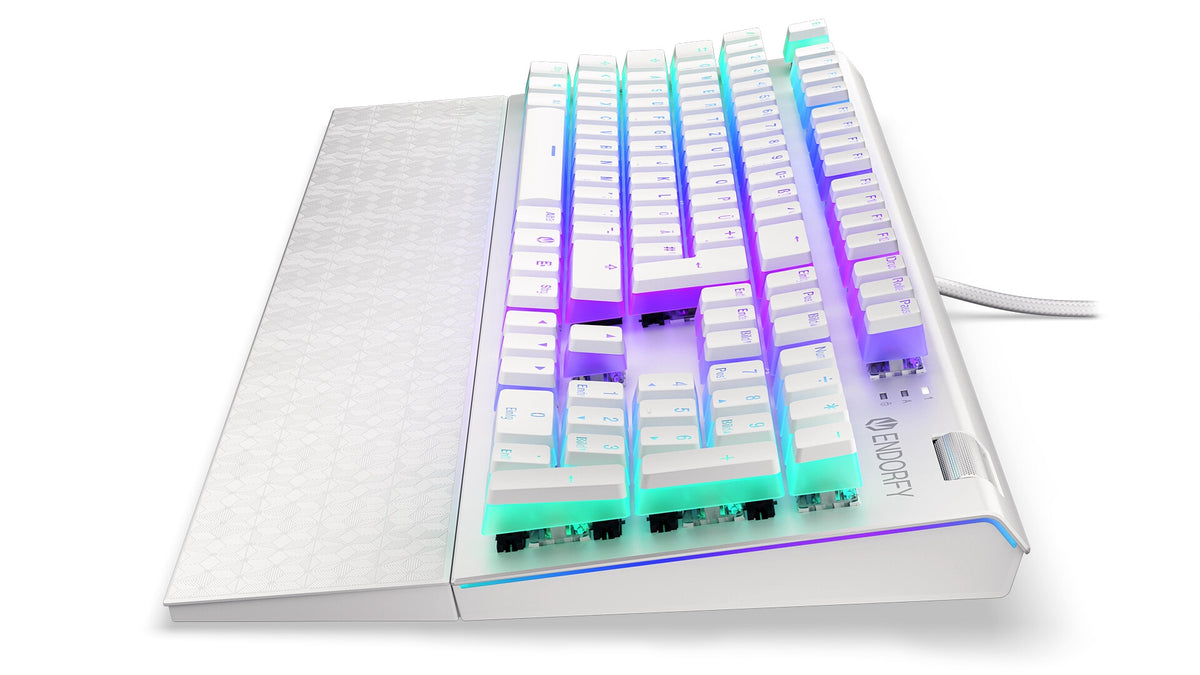 ENDORFY Thock - USB Wired RGB Mechanical Keyboard in White (QWERTZ German)