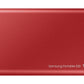 Samsung Portable SSD T7 in Red - 500 GB