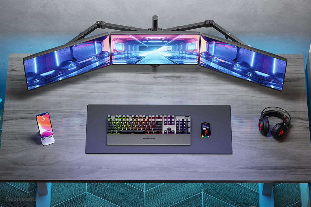 Neomounts FPMA-D550D3BLACK - Desk monitor mount for 25.4 cm (10") to 68.6 cm (27")