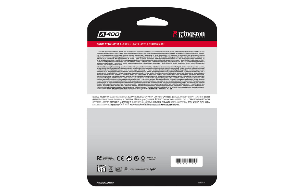Kingston Technology A400 - Serial ATA III TLC 2.5" SSD - 120 GB