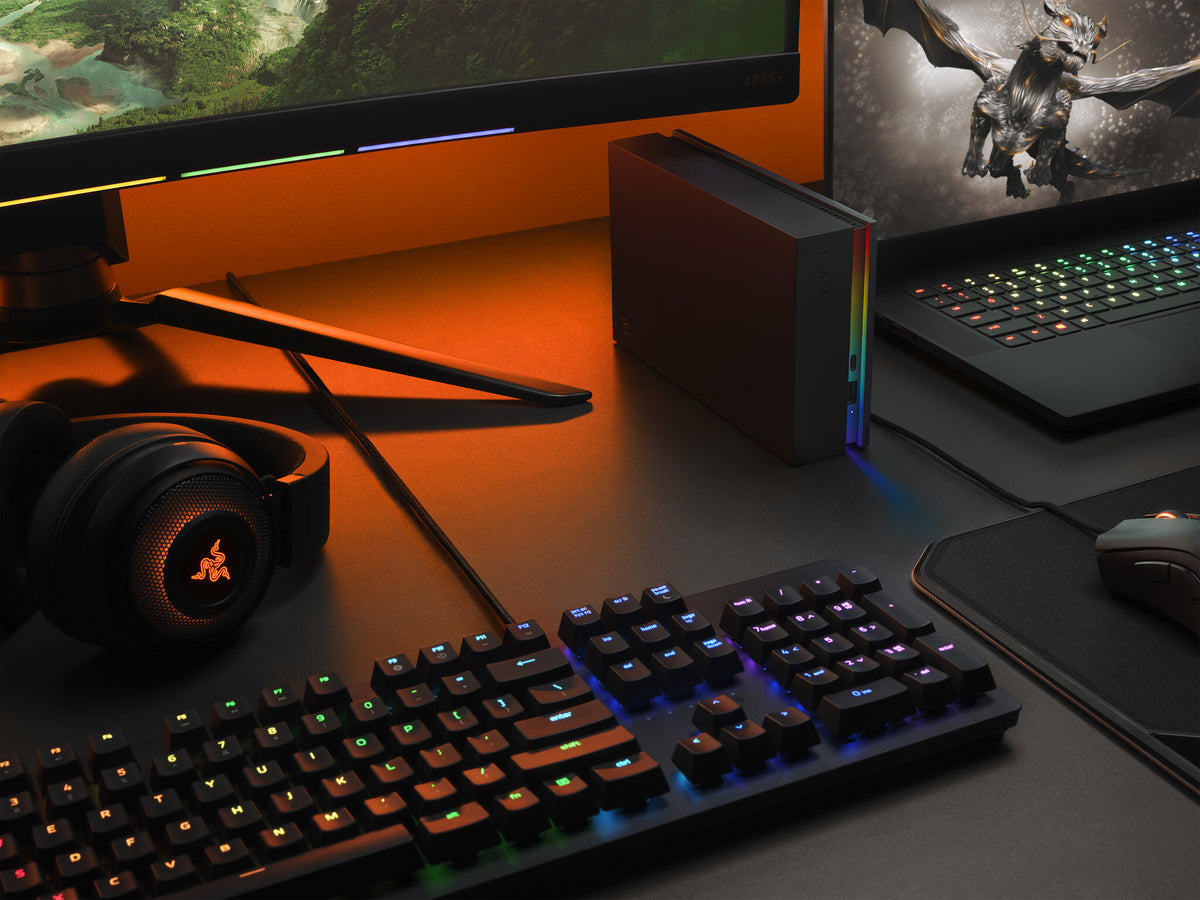 Seagate FireCuda Gaming Hub - External HDD in Black - 16 TB