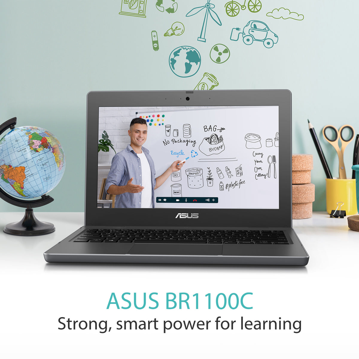 ASUS BR1100C 29.5 cm (11.6") Laptop - HD Intel® Celeron® N4500 - 4 GB DDR4-SDRAM - 128 GB eMMC - Wi-Fi 6 - Windows 11 Pro Academic - Grey