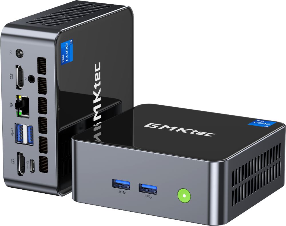 GMKtec NucBox M3 Intel® Core i5 i5-12450H 16 GB DDR4-SDRAM 512 GB SSD Windows 11 Pro Mini PC Black