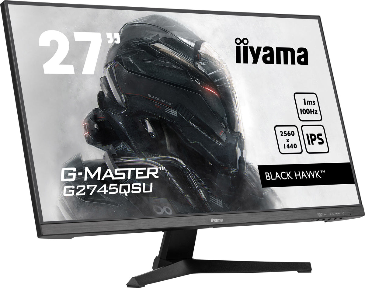 iiyama G-MASTER G2745QSU-B1 - 68.6 cm (27") - 2560 x 1440 pixels Dual WQHD LED Monitor