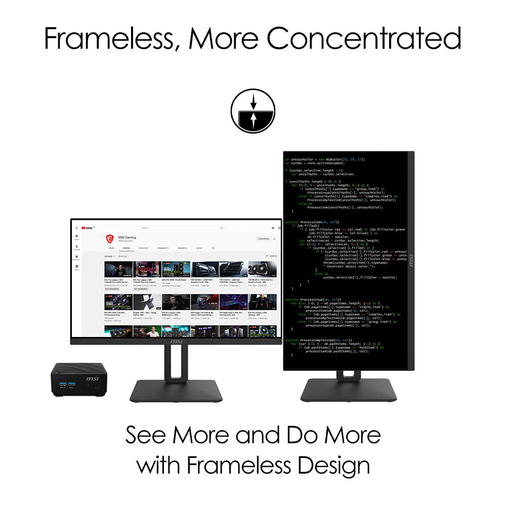 MSI Pro MP242P - 60.5 cm (23.8") - 1920 x 1080 pixels FHD Monitor