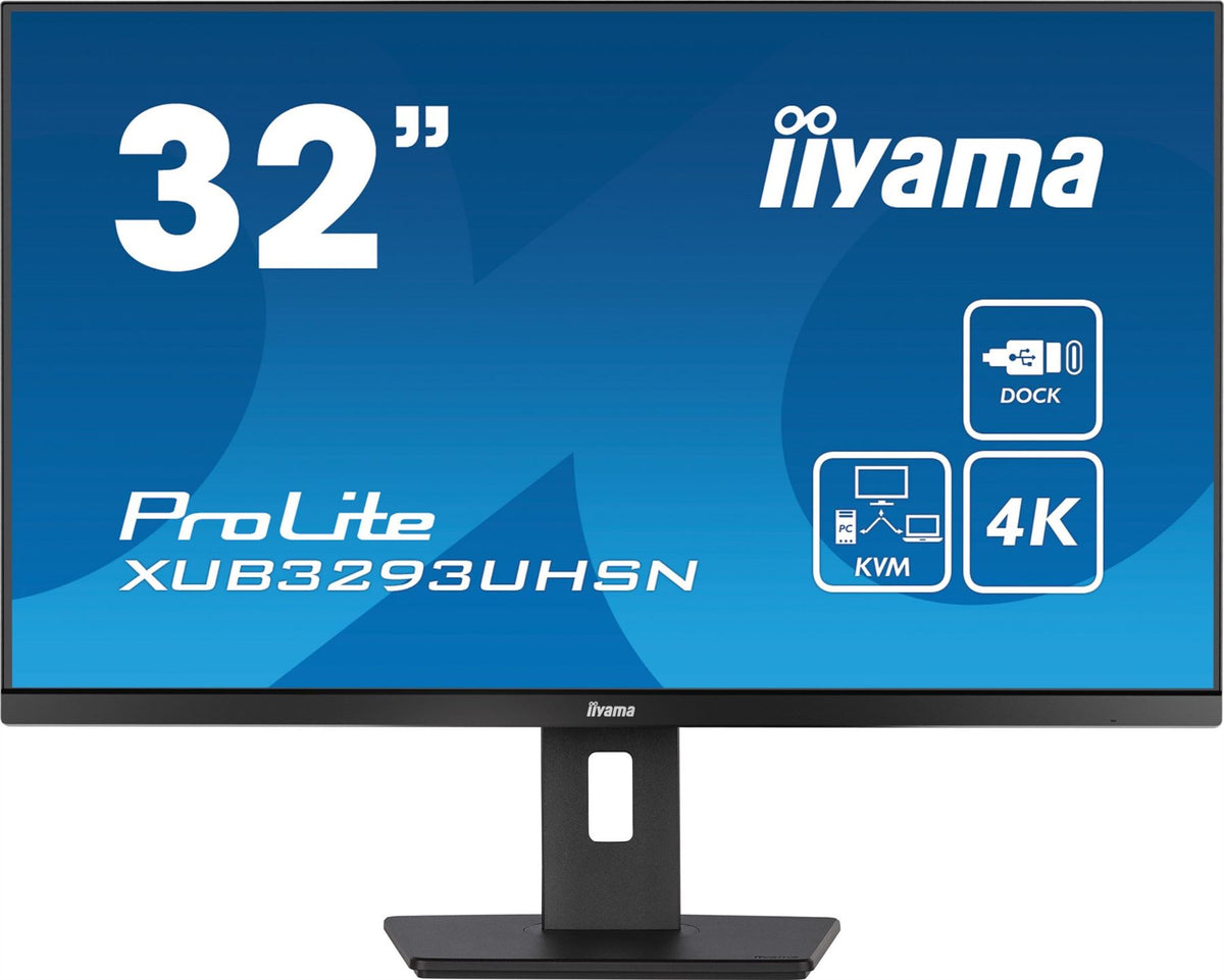 iiyama ProLite XUB3293UHSN-B5 computer monitor 80 cm (31.5") 3840 x 2160 pixels 4K Ultra HD LCD