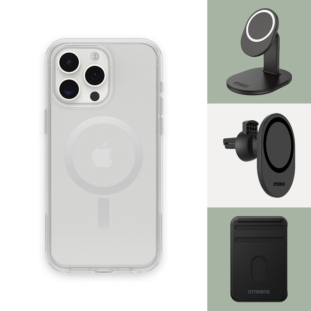 OtterBox Symmetry Series Clear with MagSafe for iPhone 15 Pro Max in Clear
