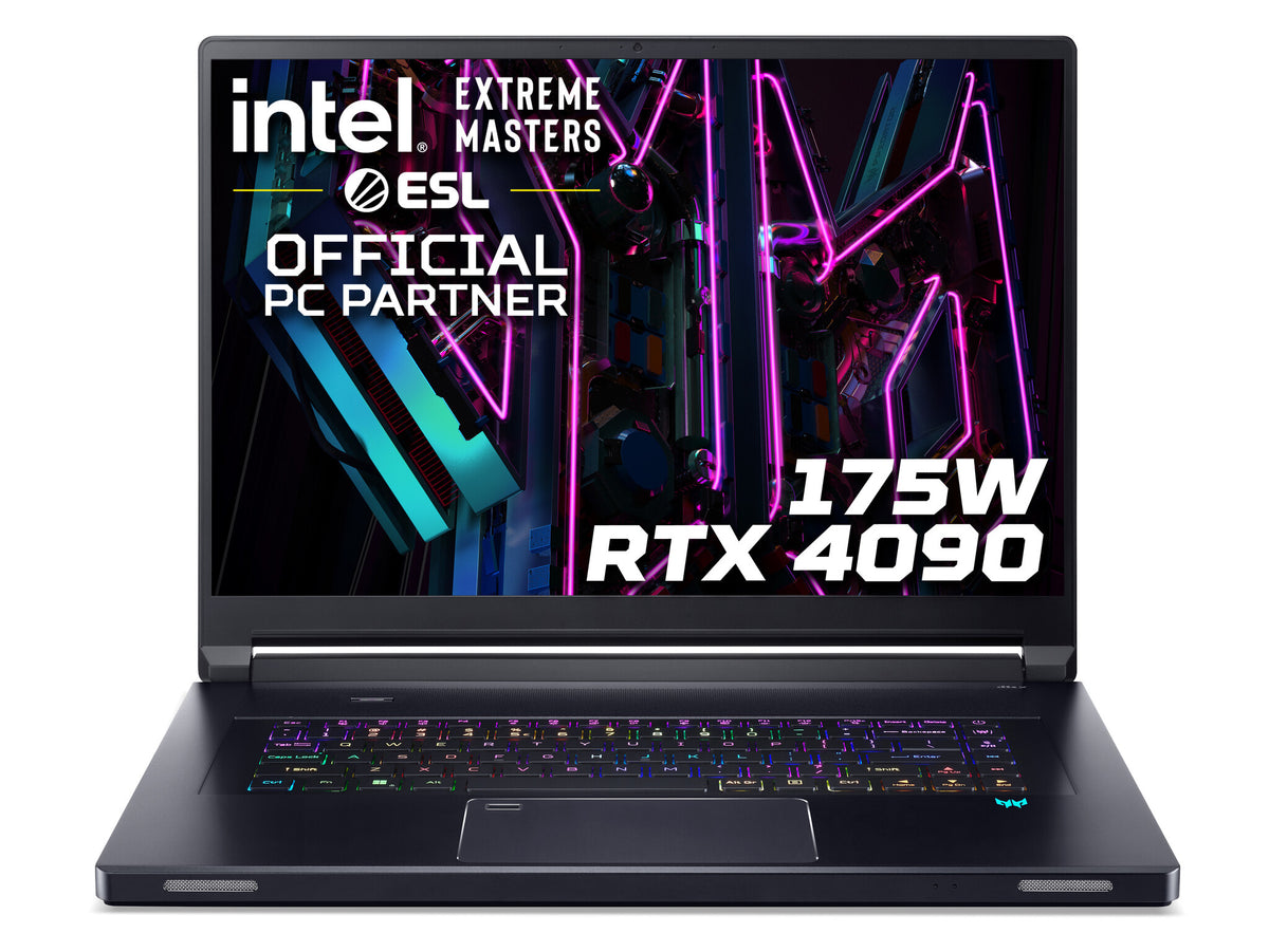 Acer Predator Triton 17X - 43.2 cm (17") - Intel® Core™ i9-13900HX - 64GB DDR5-SDRAM - 4TB NVMe SSD - NVIDIA GeForce RTX 4090 - Wi-Fi 6E - Windows 11 Home - Black
