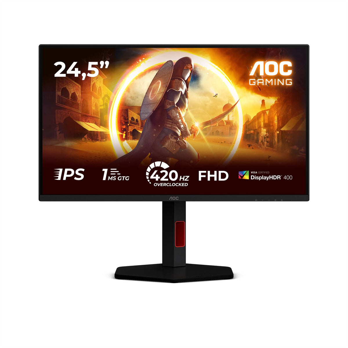 AOC G4 25G4KUR computer monitor 62.2 cm (24.5") 1920 x 1080 pixels Full HD LED Black, Red