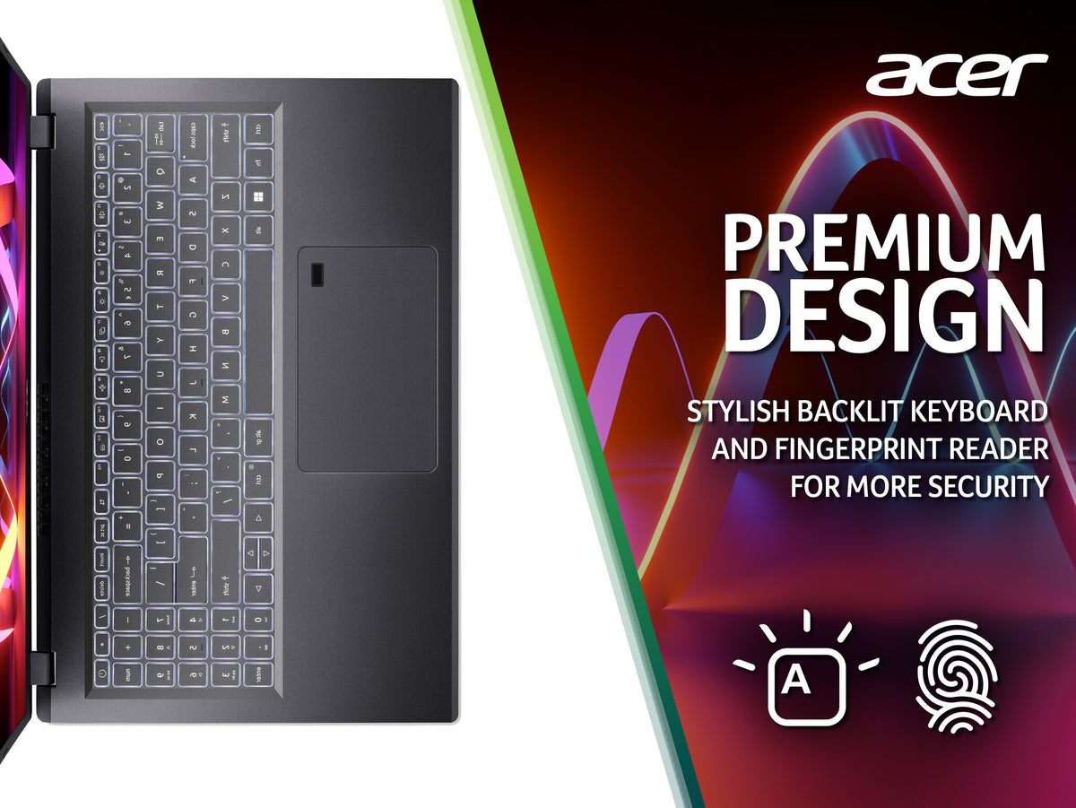 Acer Aspire 5 Laptop - 39.6 cm (15.6") - AMD Ryzen 5 7530U - 16 GB LPDDR4x-SDRAM - 512 GB SSD - Wi-Fi 6E - Windows 11 Home - Grey