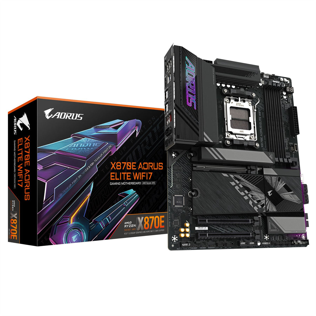 GIGABYTE X870E AORUS ELITE WIFI7 ATX motherboard - AMD X870E Socket AM5