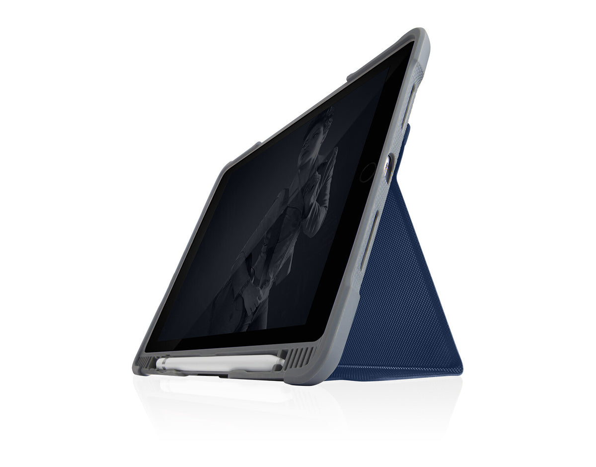 STM Dux Plus Duo Folio Tablet Case for 10.2" iPad in Blue