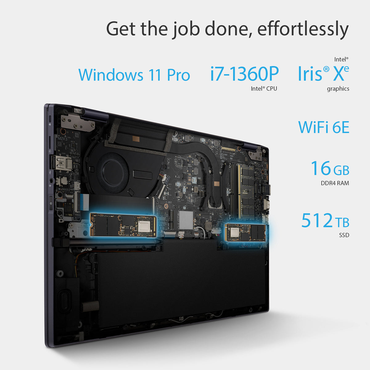 ASUS ExpertBook Hybrid (2-in-1) - 35.6 cm (14") - Touchscreen - Intel® Core™ i7-1360P - 16 GB DDR5-SDRAM - 512 GB SSD - Wi-Fi 6E - Windows 11 Pro - Black