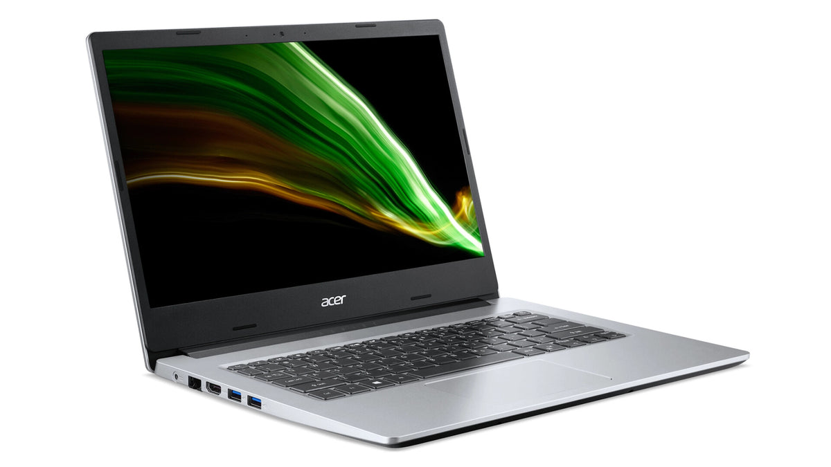 Acer Aspire 1 A114-33-P039 Laptop - 35.6 cm (14") - Intel® Celeron® N6000 - 4 GB DDR4-SDRAM - 256 GB SSD+eMMC - Wi-Fi 6 - Windows 11 Home in S mode - Silver