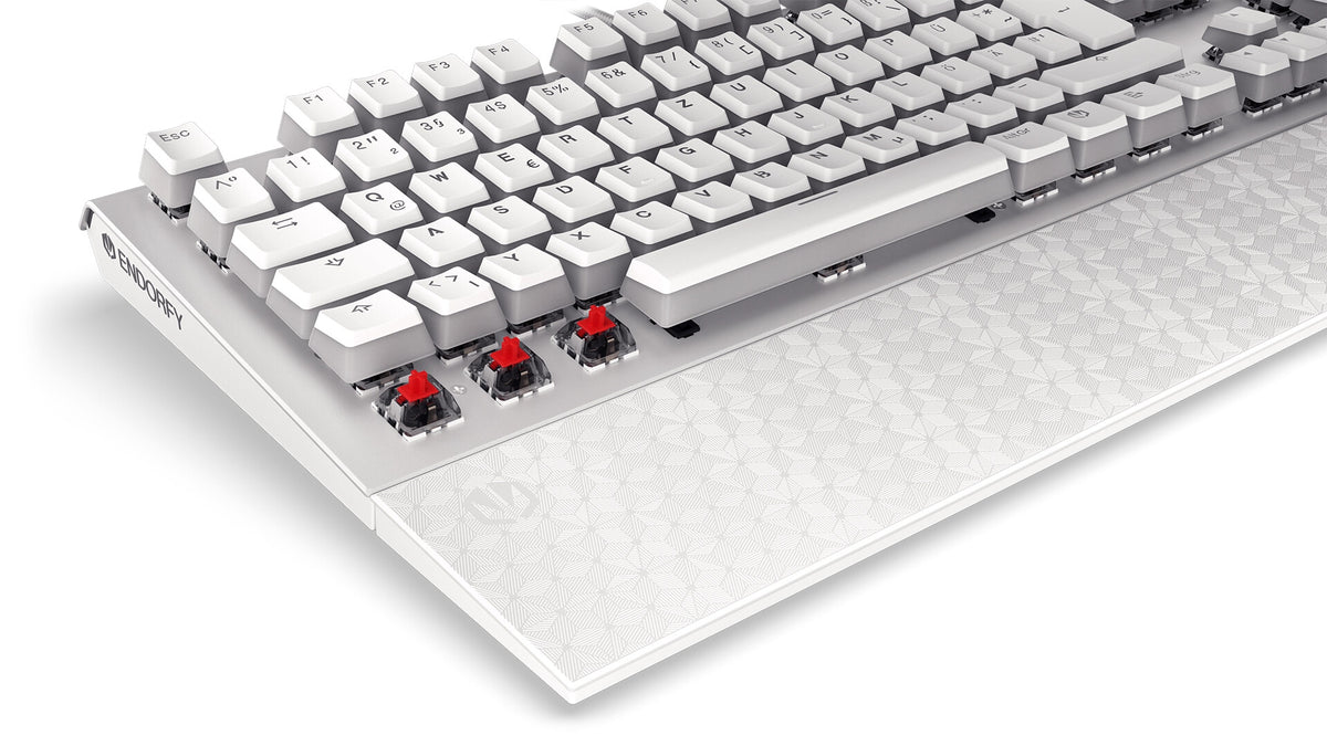 ENDORFY Thock - USB Wired RGB Mechanical Keyboard in White (QWERTZ German)