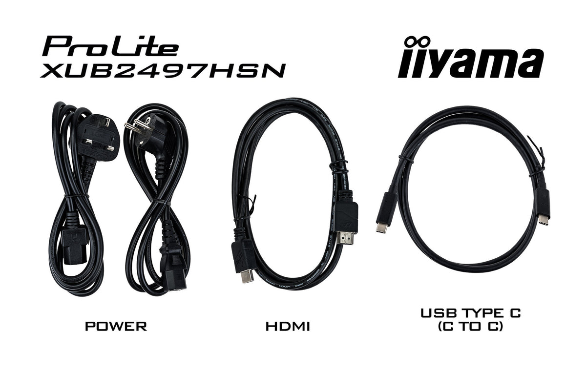 iiyama ProLite XUB2497HSN-W1 - 60.5 cm (23.8") - 1920 x 1080 pixels Full HD LED Monitor