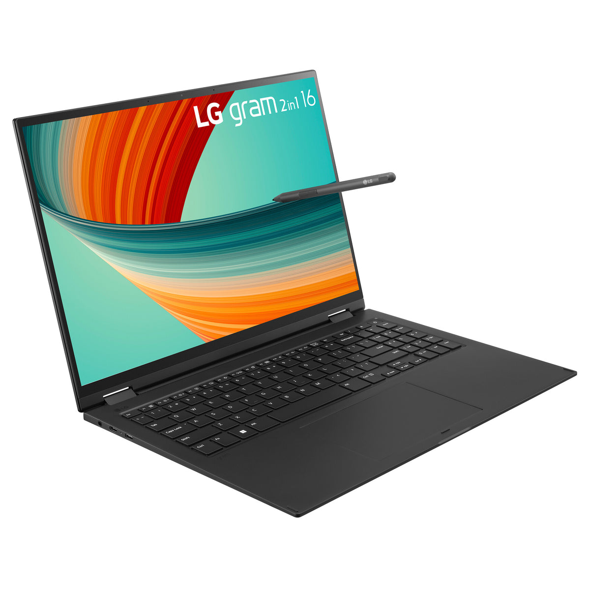 LG Gram 16T90R-K.AA78A1 Hybrid (2-in-1) - 40.6 cm (16") - Touchscreen - Intel® Core™ i7-1360P - 16 GB LPDDR5-SDRAM - 1 TB SSD - Wi-Fi 6E - Windows 11 Home - Black