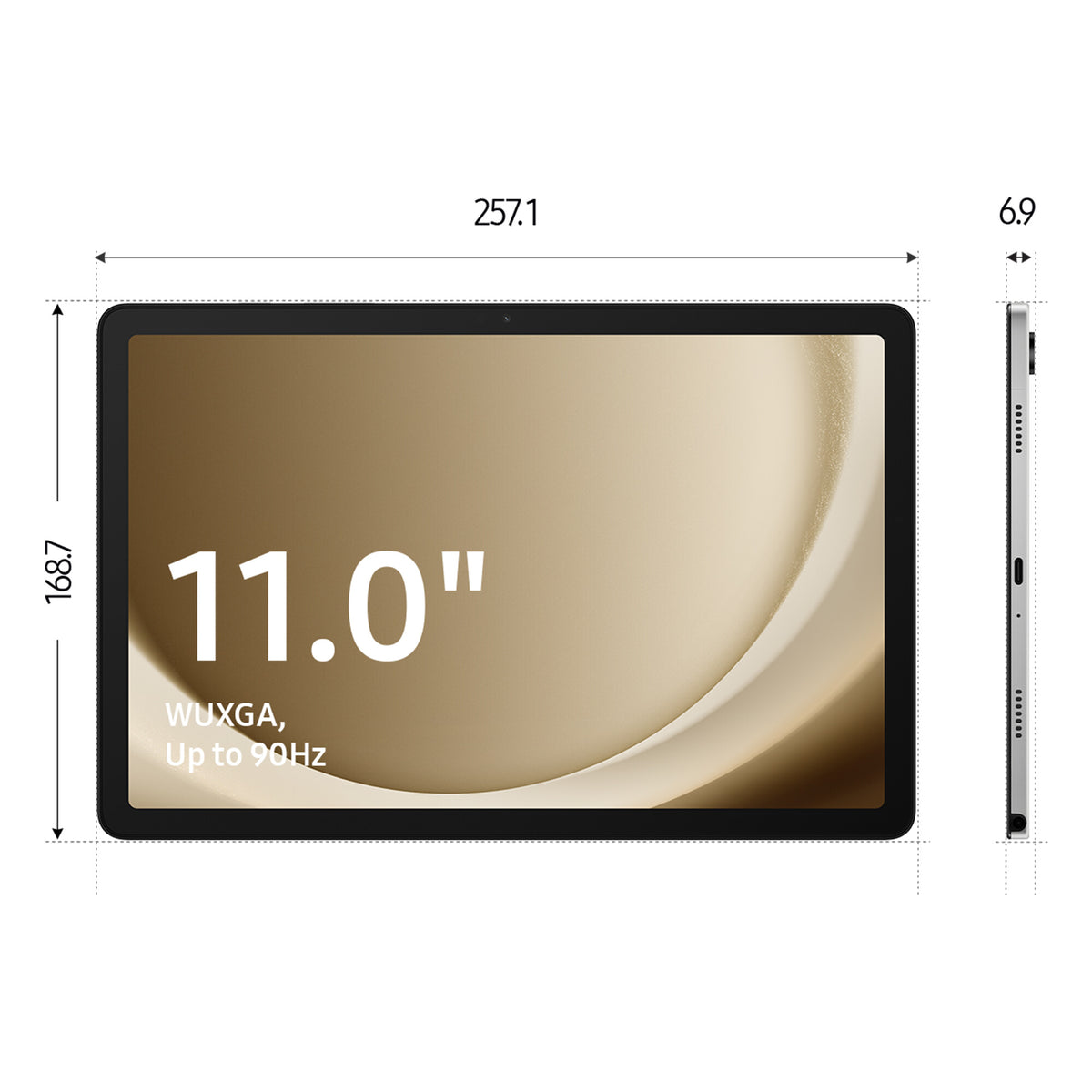 Samsung Galaxy Tab - 27.9 cm (11") - 128 GB - 8 GB - Wi-Fi 5 - Android 13 - Silver