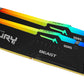 Kingston Technology FURY Beast RGB - 16 GB 2 x 8 GB DDR5 4800MT/s memory module