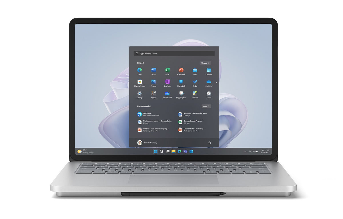 Microsoft Surface Laptop Studio 2 Hybrid (2-in-1) - 36.6 cm (14.4") - Touchscreen - Intel® Core™ i7-13800H - 16 GB LPDDR5x-SDRAM - 512 GB SSD - NVIDIA GeForce RTX 4050 - Wi-Fi 6E - Windows 11 Pro - Platinum
