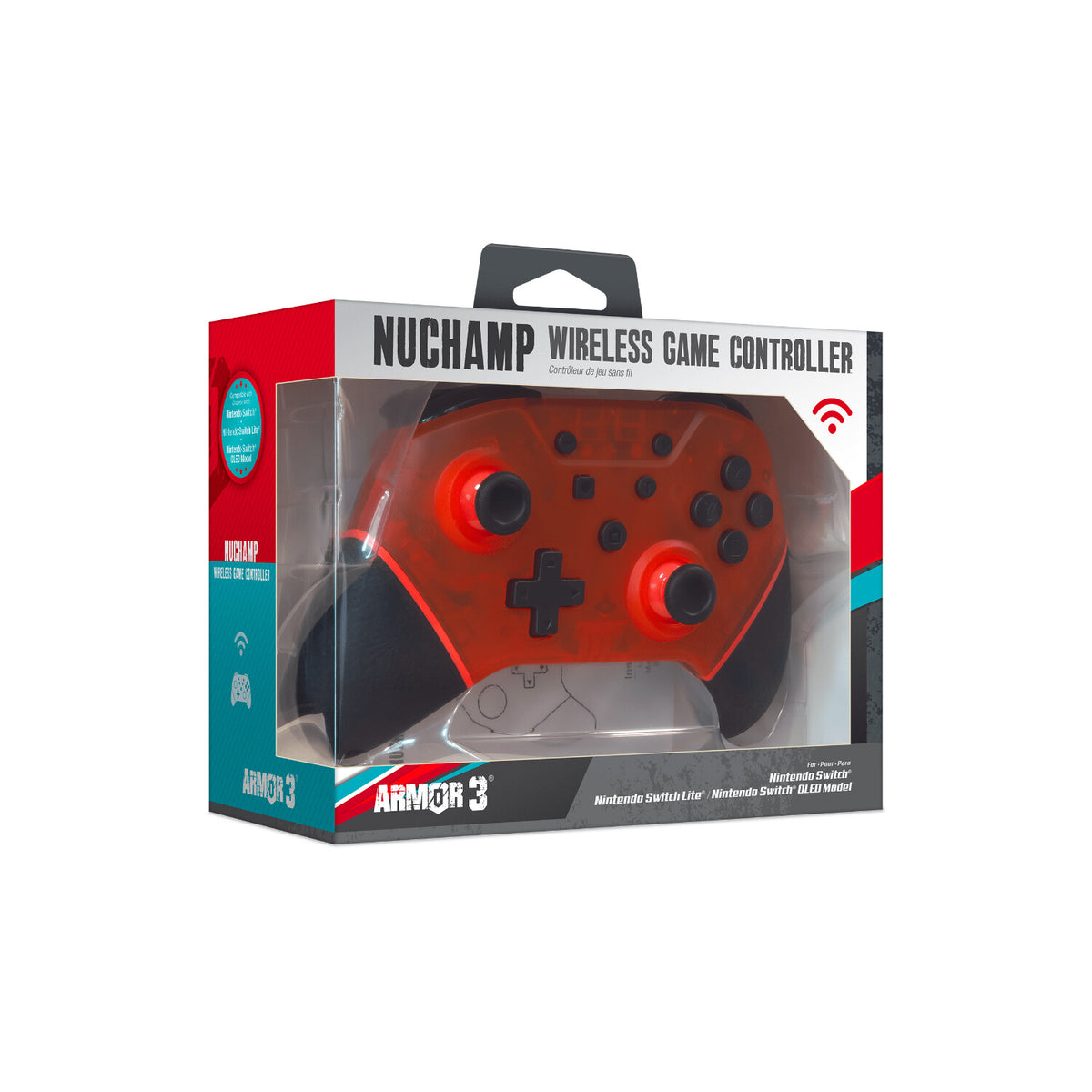 Hyperkin NuChamp - Wireless Gaming Controller for Nintendo Switch in Red