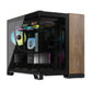 Corsair 2500X Walnut - MicroATX Mini Tower Case in Black
