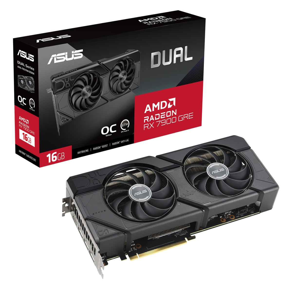 ASUS Dual - AMD 16 GB GDDR6 Radeon RX 7900 GRE graphics card