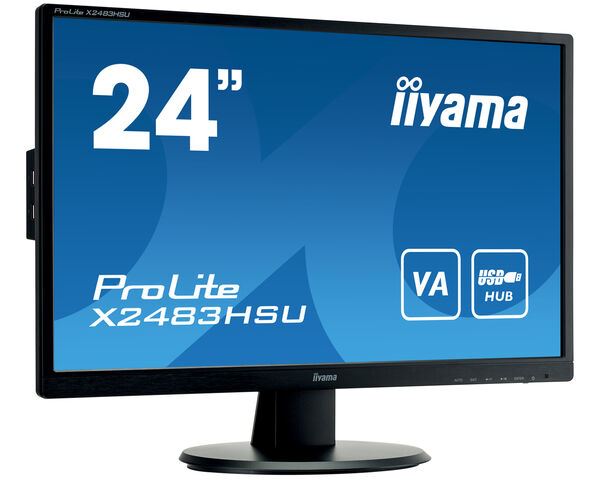 iiyama ProLite X2483HSU-B5 Computer Monitor 60.5 cm (23.8") 1920 x 1080 pixels Full HD LED Black
