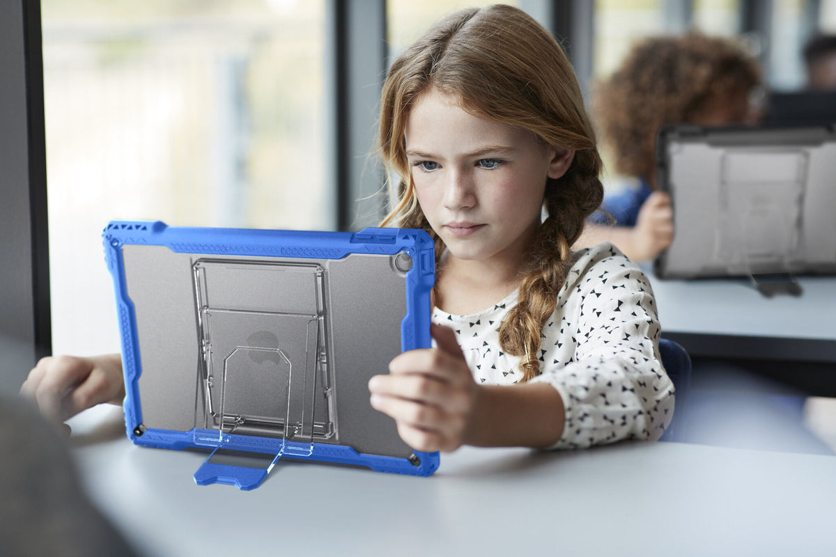 MAXCases Shield Extreme-X Cover for 10.2" iPad in Blue / Transparent