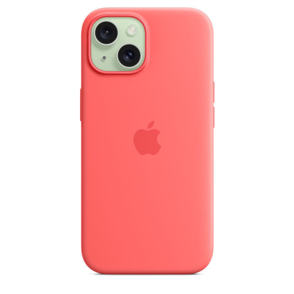 Apple MT0V3ZM/A - Silicone Case with MagSafe for iPhone 15 in Guava