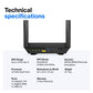 Linksys Hydra Pro 6 - Dual-band (2.4 GHz / 5 GHz) wireless router in Black