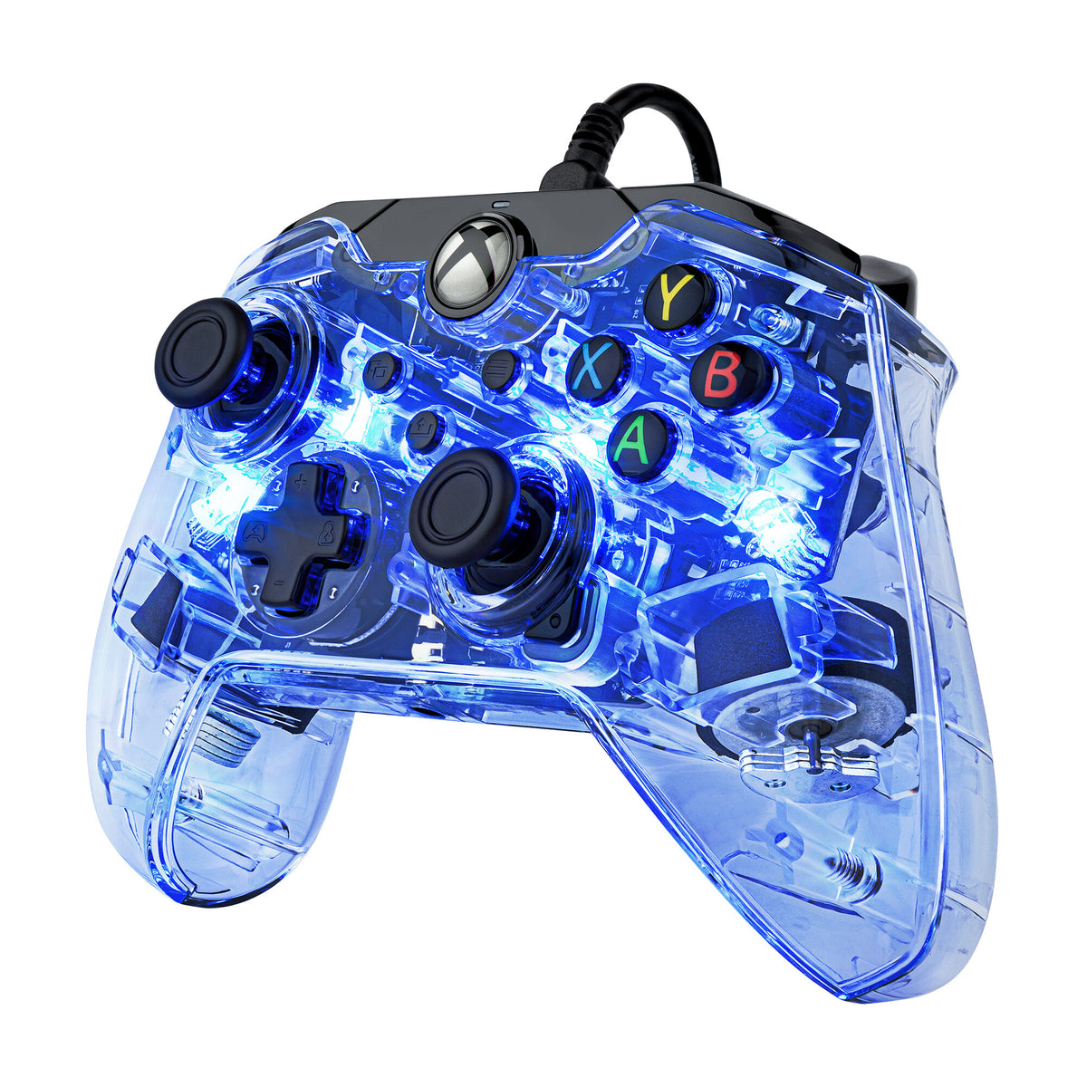 PDP Afterglow - Wired USB Gamepad for Xbox Series X|S in Transparent Blue