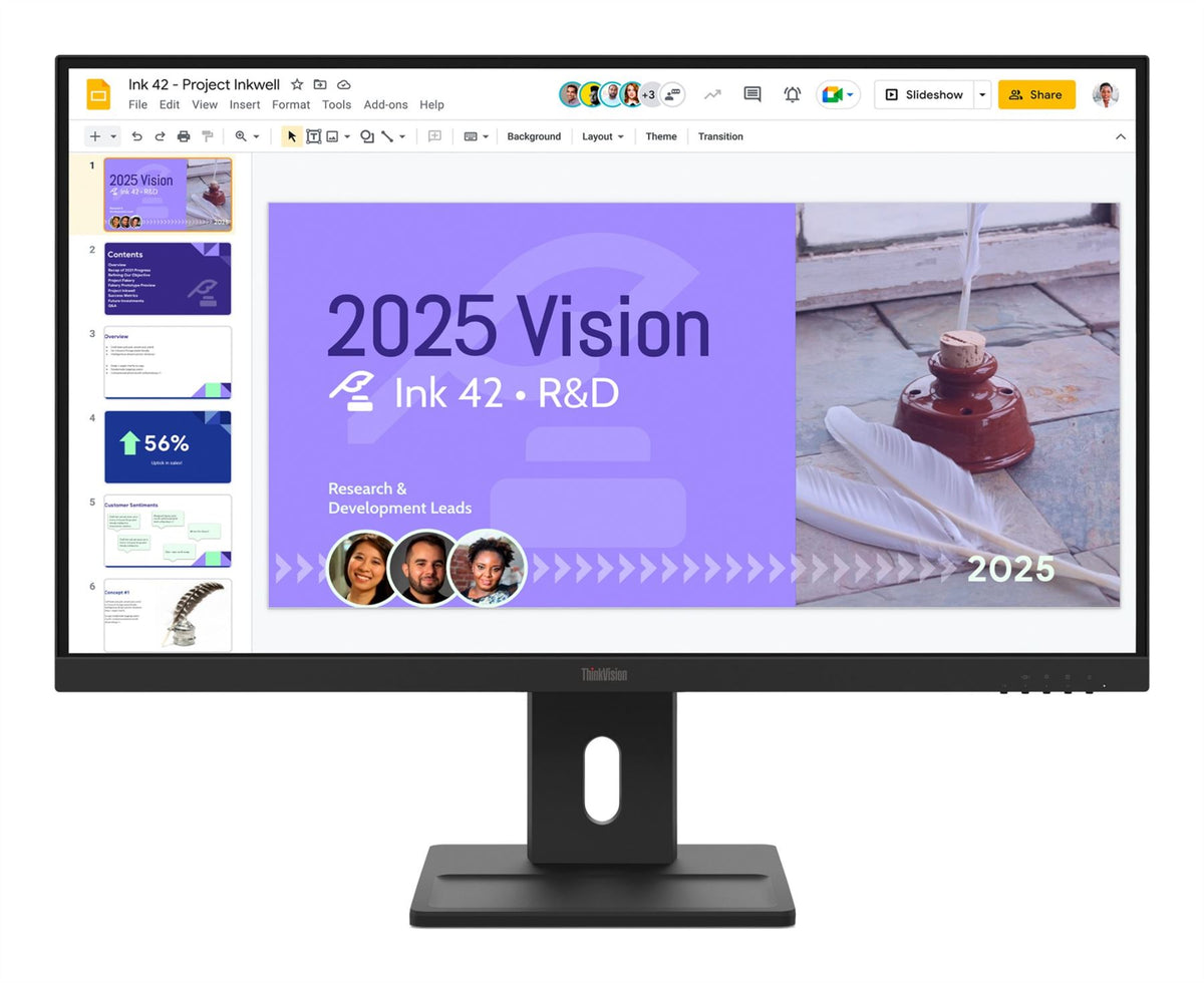 Lenovo ThinkVision E27Q-40 computer monitor 68.6 cm (27") 2560 x 1440 pixels Quad HD LCD Black