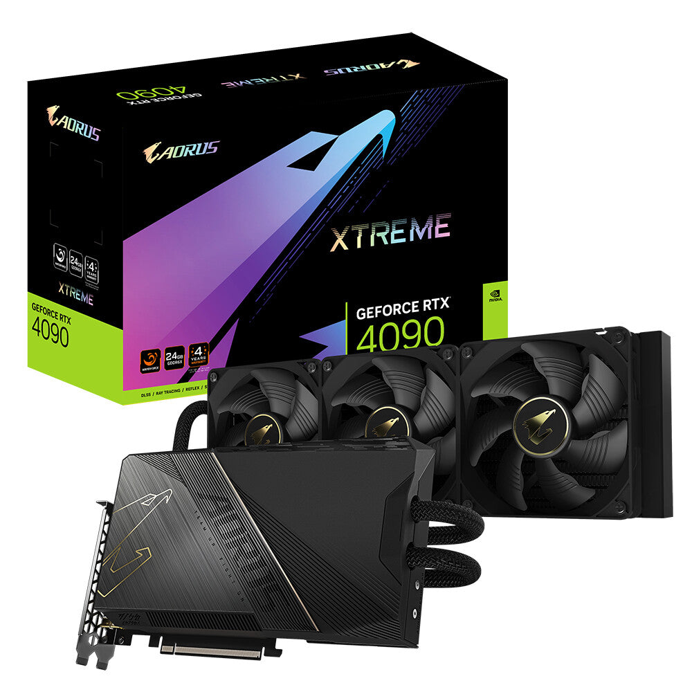 GIGABYTE AORUS XTREME WATERFORCE - NVIDIA 24 GB GDDR6X GeForce RTX 4090 graphics card