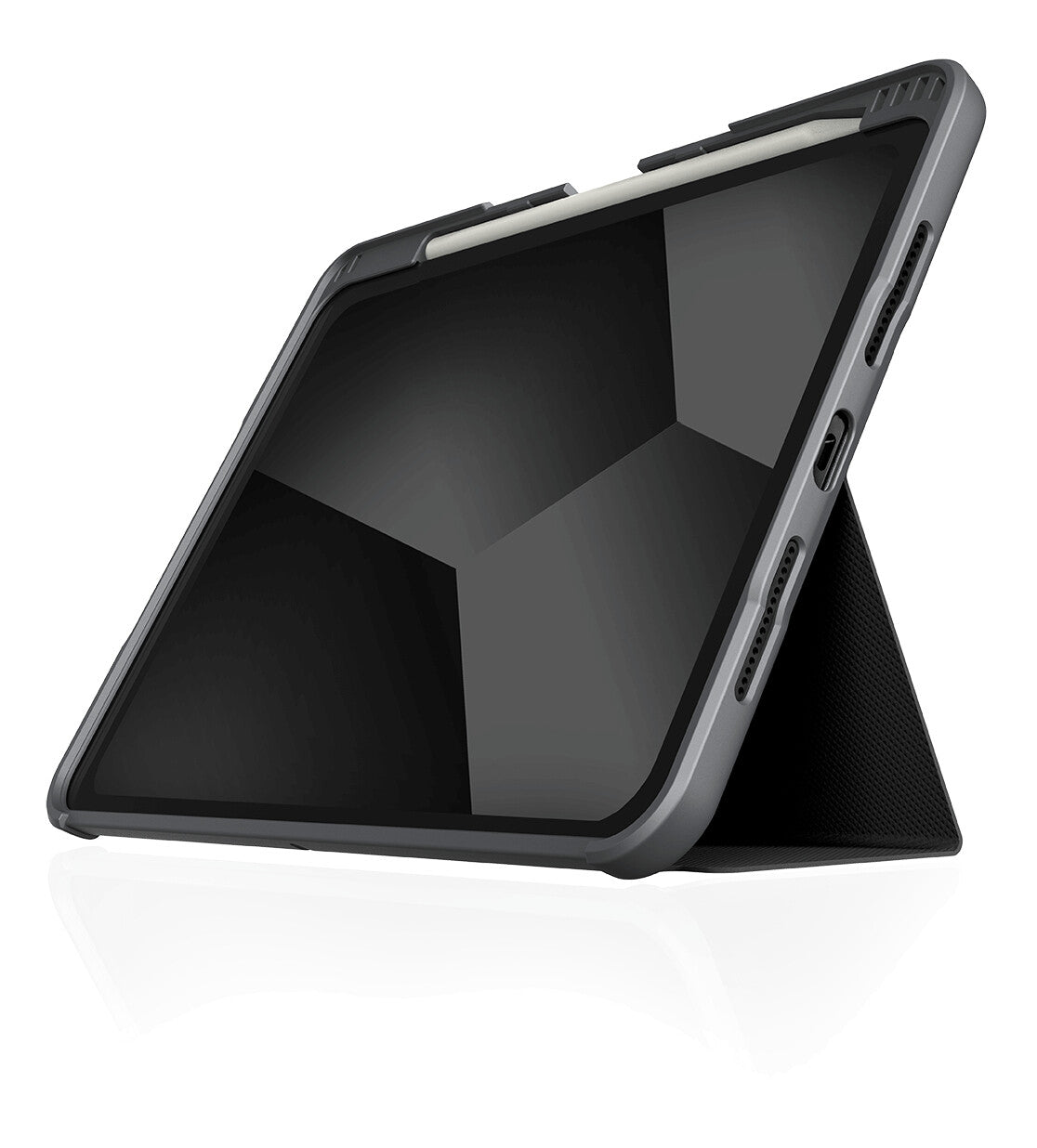 STM Dux Plus Folio Case for 13&quot; iPad Pro in Black / Transparent