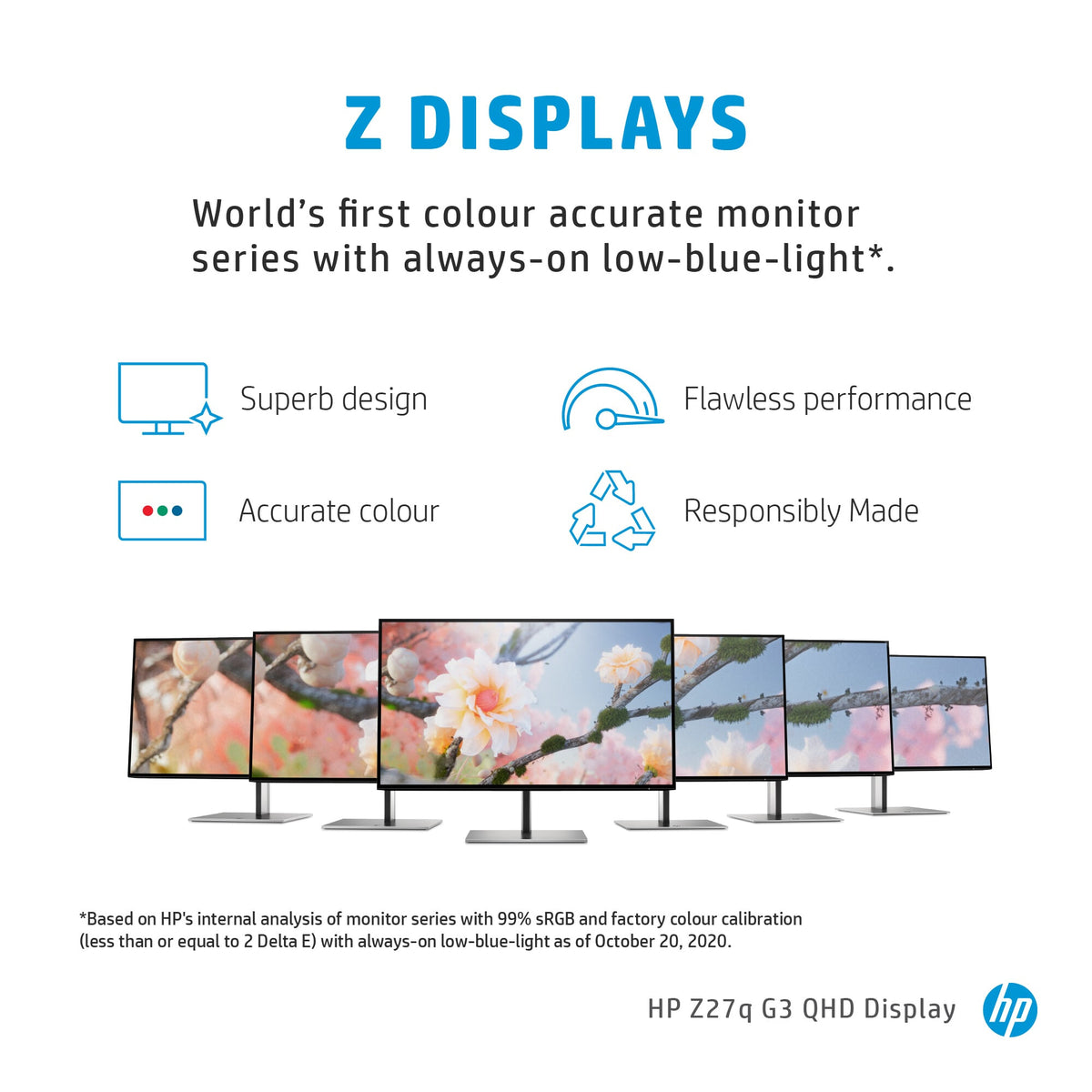 HP Z27Q G3 - 68.6 cm (27") - 2560 x 1440 pixels Quad HD LED Monitor