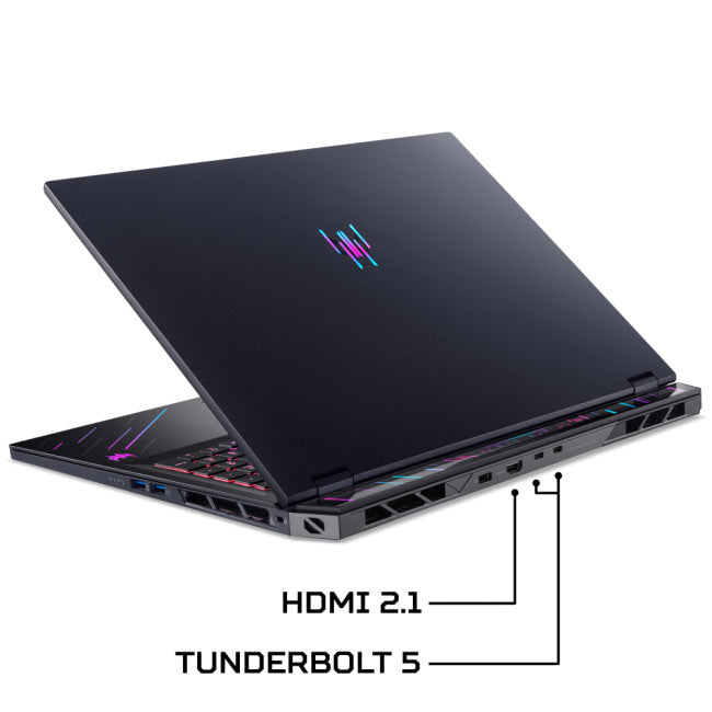 Acer Predator Helios 18 AI Laptop - 45.7 cm (18&quot;) - Intel® Core™ Ultra 9 275HX - 32GB DDR5-SDRAM - 1 TB SSD - NVIDIA GeForce RTX 5080 - Wi-Fi 7 - Windows 11 Home - Black