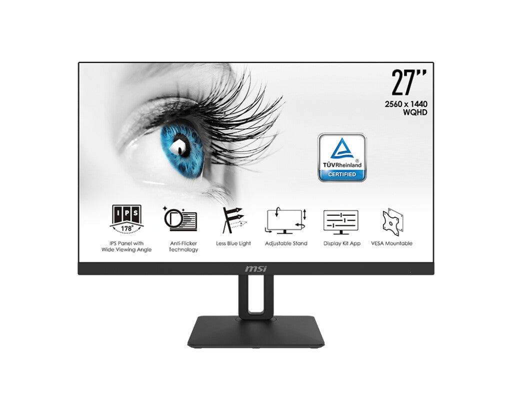MSI PRO MP271QP - 68.6 cm (27") - 2560 x 1440 pixels WQHD LED Monitor