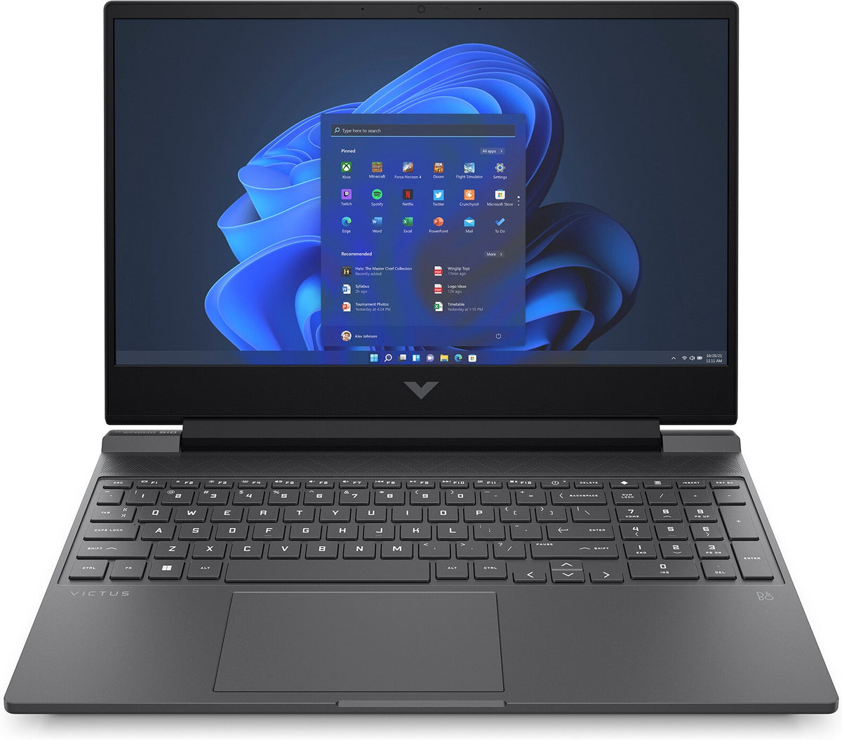 HP Victus Gaming Laptop - 39.6 cm (15.6") - Intel® Core™ i5-12450H - 16 GB DDR4-SDRAM - 512 GB SSD - NVIDIA GeForce RTX 3050 - Wi-Fi 6E - Windows 11 Home - Black